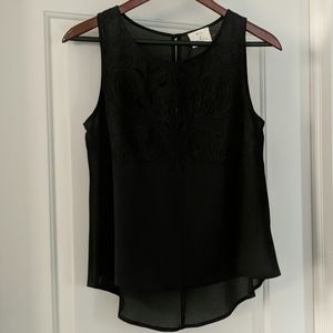 Pins and Needles black sheer top